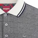 Erland Merc Prince of Wales Check Retro Polo Shirt