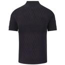 Greville Merc London Textured Knitted Polo Shirt B