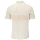 Greville Merc London Textured Knitted Polo Shirt C