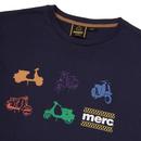 Halford MERC 60's Retro Mod Scooter Print T-Shirt