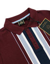 Hessle MERC Retro Mod Stripe Panel Polo Shirt (W)