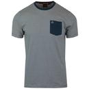 Holland MERC Retro Mod Stripe Pocket T-shirt TEAL