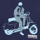 Jagger Merc Retro Mod Archive Rider Print Tee N