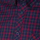 Keller MERC Men's Retro Mod Check Flannel Shirt
