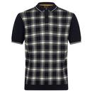 Lawrence MERC Retro Mod Check Knitted Polo DN