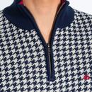 Lockhill MERC Retro Mod Dogtooth Knitted Zip Top N