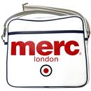 Merc 60s Mod Airline Flight Bag in White