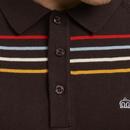 Madison MERC Sixties Mod Bold Stripe Knitted Polo