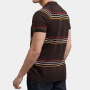Madison MERC Sixties Mod Bold Stripe Knitted Polo