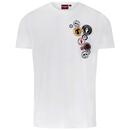 Merc Naunton Men's Mod Northern Soul Badge T-shirt in Off White