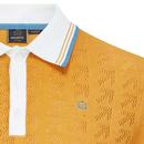 Newton Merc Pointelle Panel Mod Knit Polo Shirt O