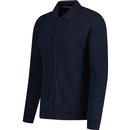 Philip Merc Full Needle Pointelle Knit Zip Jacket 