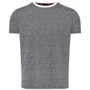 Merc Presley Prince of Wales Check T-shirt in Black