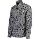 Ralph Merc London Monochrome Paisley Print Shirt B