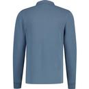 Rathbone Merc Retro Milano Knit Overshirt Blue