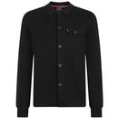 Merc Rathbone Milano Knit Overshirt in Black