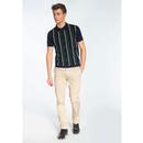 Ravendale MERC Retro 50s Striped Knitted Shirt N