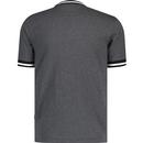 Redbridge Merc Retro Mod Tipped T-shirt (Charcoal)