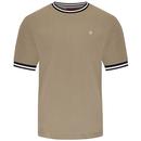 Merc Redbridge Men's Mod Tipped Ringer T-shirt in Olive
