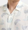 Watkins MERC Retro leaf print cuban Collar Shirt W