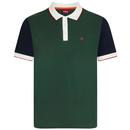 Merc Wilbury Retro Mod Pique Polo Shirt in Dark Green