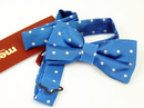 Knody MERC Retro Sixties Polkadot Bow Tie (Blue)
