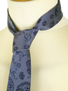 Brome MERC 60s Mod Floral Paisley Stripe Silk Tie