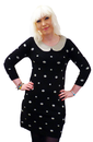 Gail MERC Retro 60s Polkadot Knitted Mod Dress