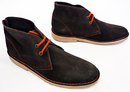 Polly Retro Mod Suede Contrast Lace Desert Boots B