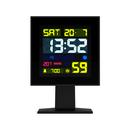Monolith Newgate Retro LCD Alarm Clock in Black LCD/MONO1