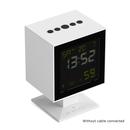 Newgate Clocks Monolith Digital Alarm Clock White