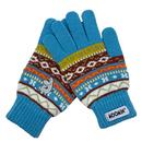 Moomin Retro Fair Isle Gloves in Blue MMGFIMOO001A