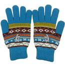 Moomin Retro 70s Moomintroll Fair Isle Gloves 