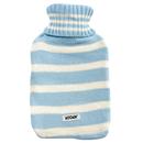 Moomin Striped Retro Hot Water Bottle - Blue/White
