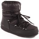 MOON BOOT Low Nylon WP Retro 70s Snow Boots -Black