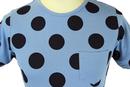 NATIVE YOUTH Oversize Polka Dot Retro Mod T-Shirt