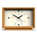Newgate Retro 50s Hollywood Hills Mantel Clock in Light Oak