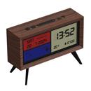 Spectronoma NEWGATE Wood Effect LCD Alarm Clock