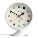 Newgate Retro 70s Spheric Standing Alarm Clock in White