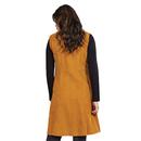 NOMADS Retro 70s Needle Cord A-Line Pinafore Dress
