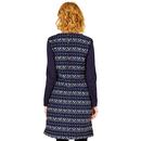NOMADS Button Back 60s Cord Printed Pinafore Dress