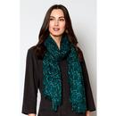 Nomad's Womens Cotton Woven Retro Geometric Triangles Scarf in Fern green