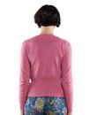 NOMADS Retro 50s Style Fitted Cardigan in Pink