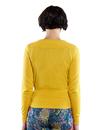 NOMADS Retro 50s Style Fitted Cardigan in Yellow