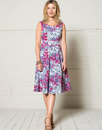 NOMADS 60s Painted Floral Free Trade Summer Dress