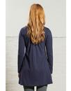 NOMADS Retro Vintage Zigzag Pintuck Tunic in Navy