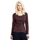 Nomads Womens Retro Twisted Top Navy