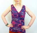 Floral Mosaic NOMADS Retro 60s Psychedelic Top