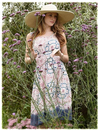 Alice NOMADS Retro Dip Dye Pattern Summer Dress