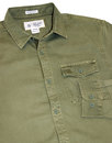 ORIGINAL PENGUIN Retro Garment Dyed Military Shirt
